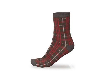 Ponožky Endura Plaid Red