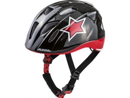 přilba Alpina Ximo Flash, black-red-white star